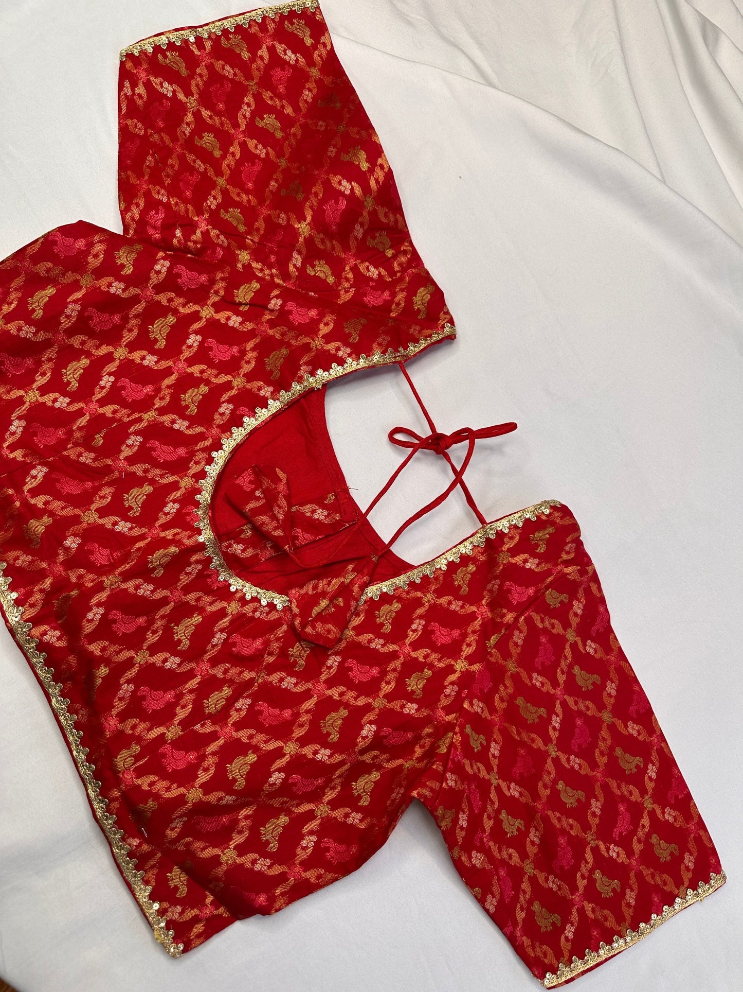 Red Banarsi Blouse