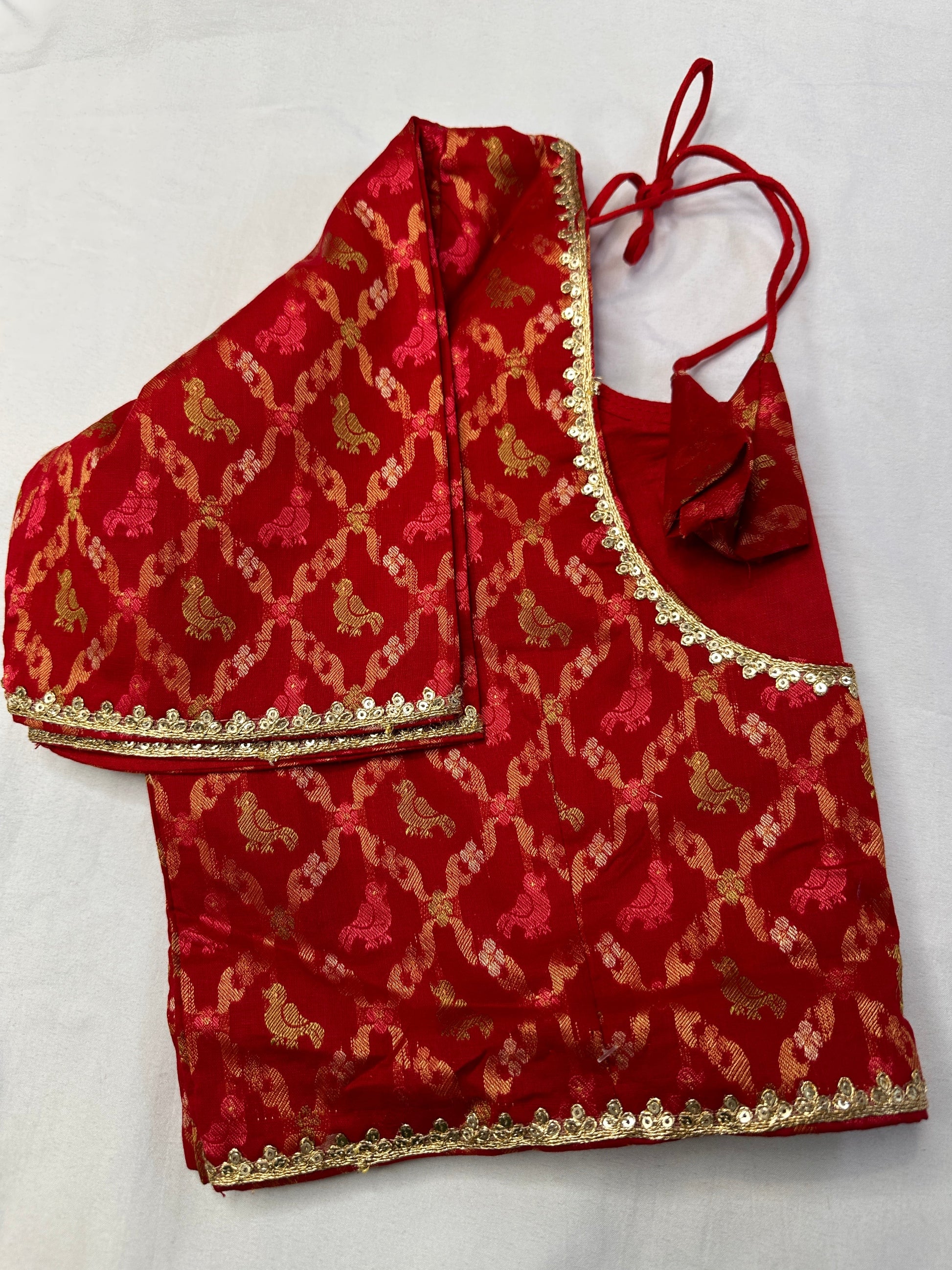 Red Banarsi Blouse