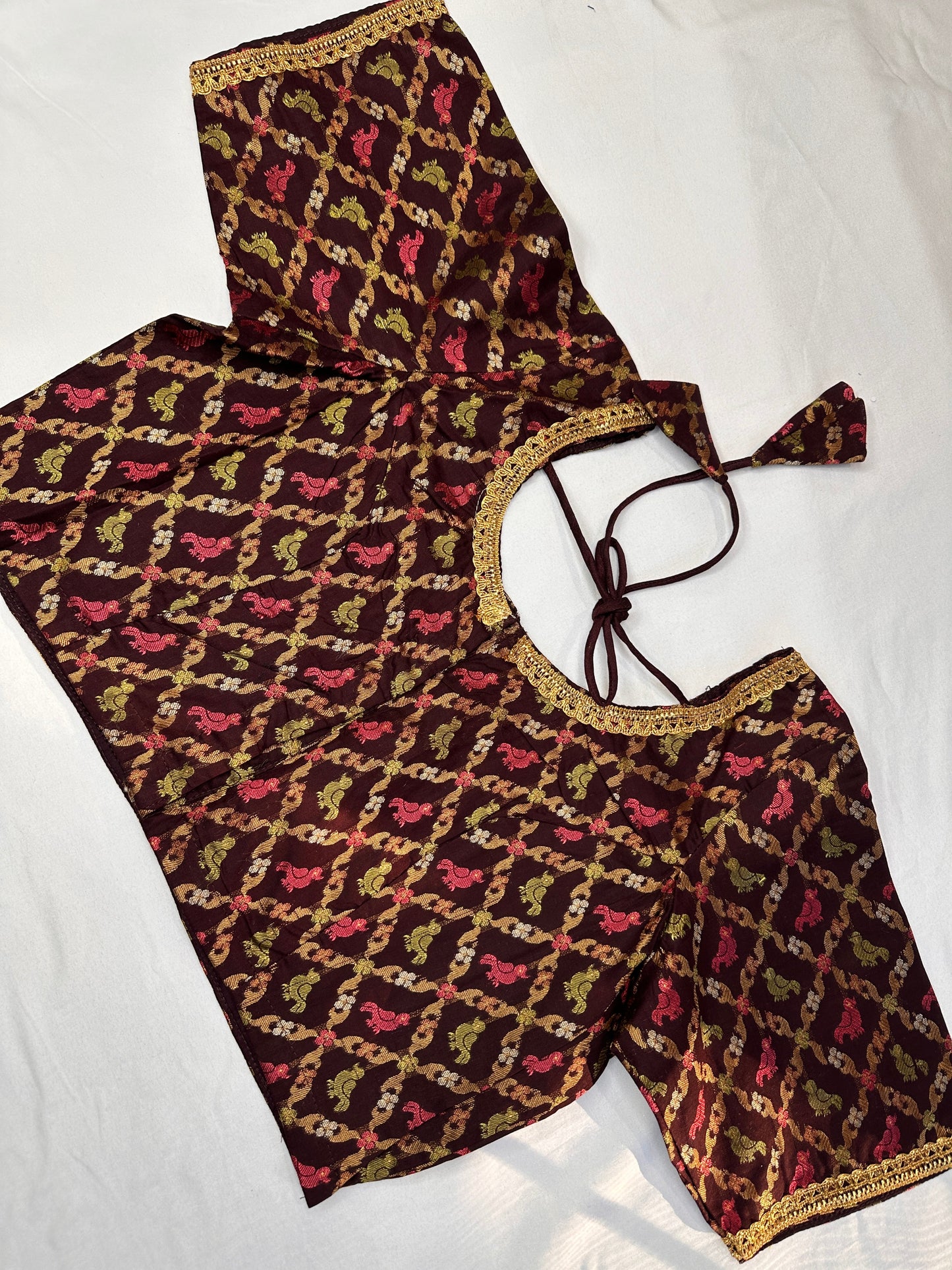 Brown Banarsi Blouse
