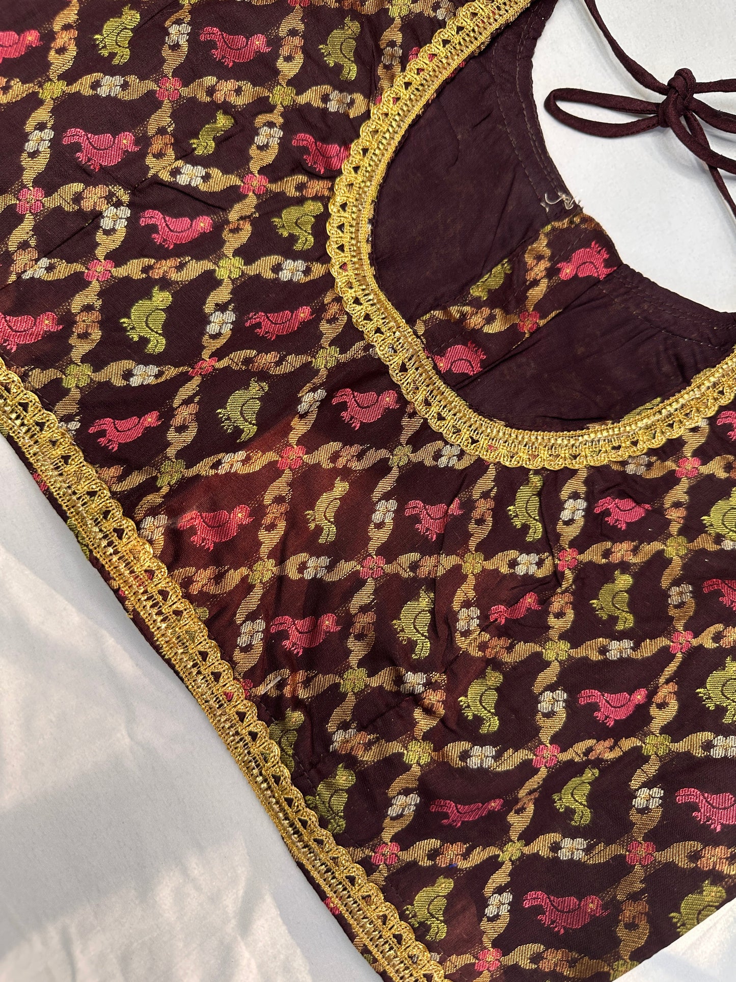 Brown Banarsi Blouse