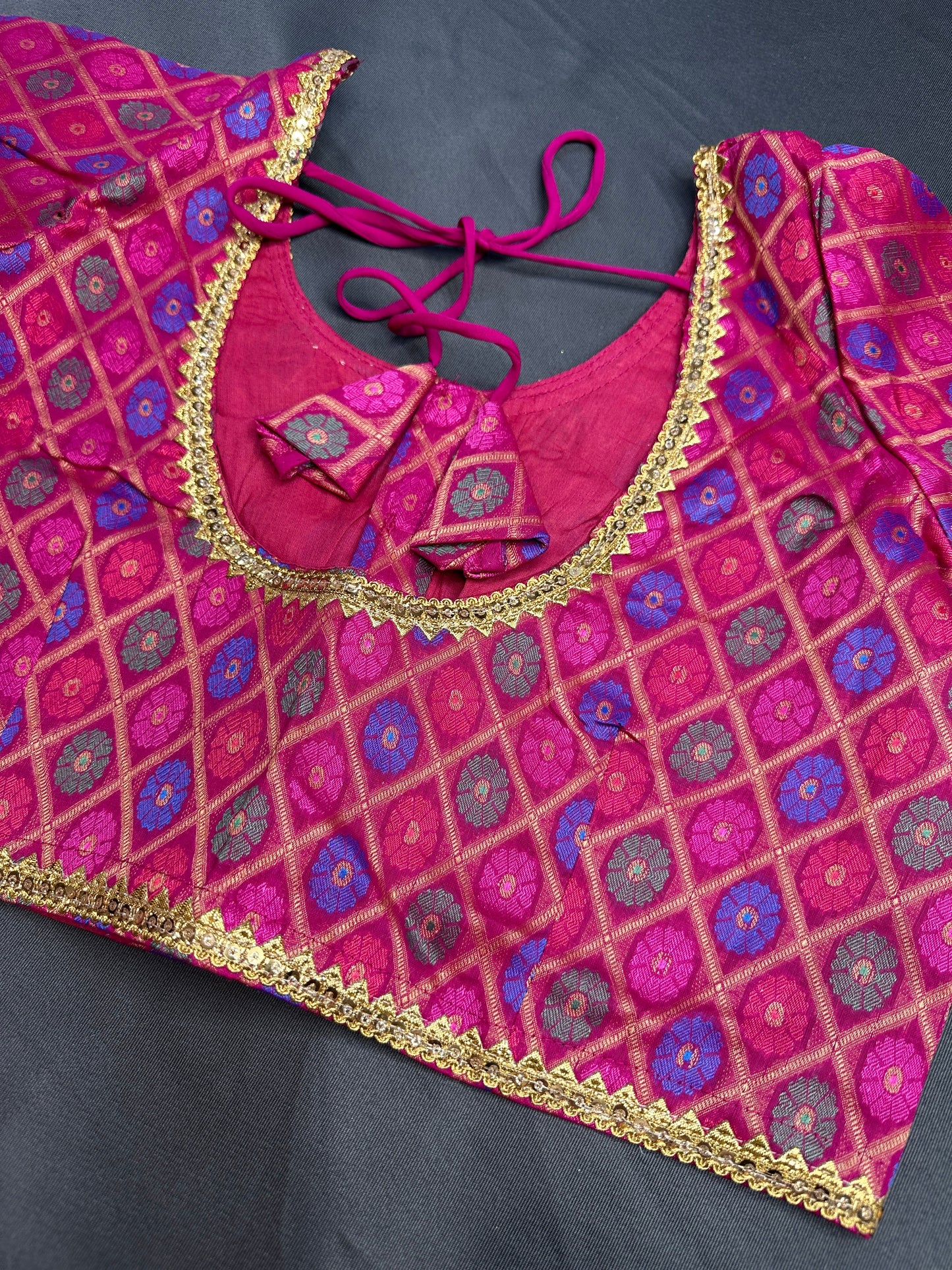 Pink Banarsi Blouse