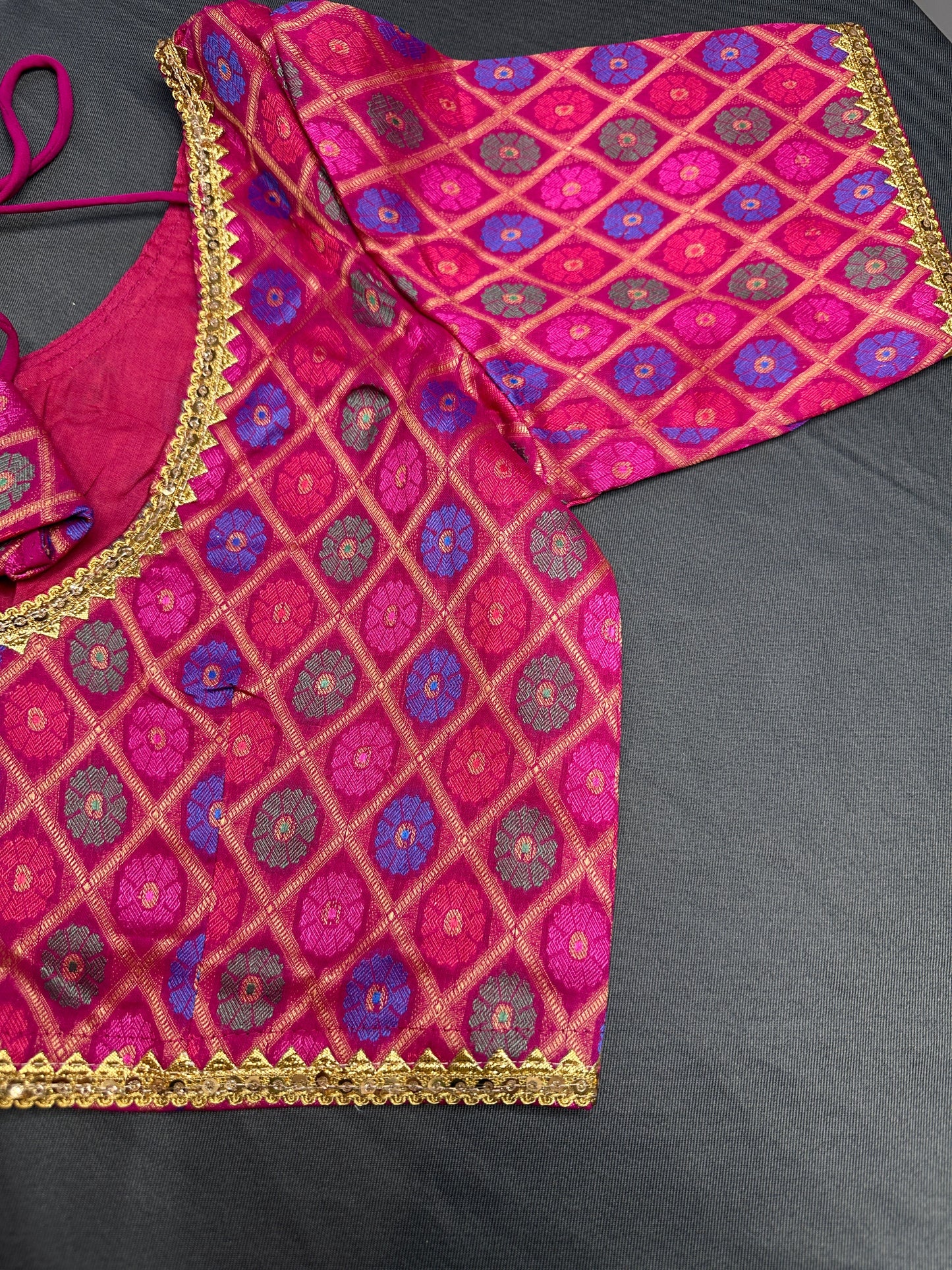 Pink Banarsi Blouse