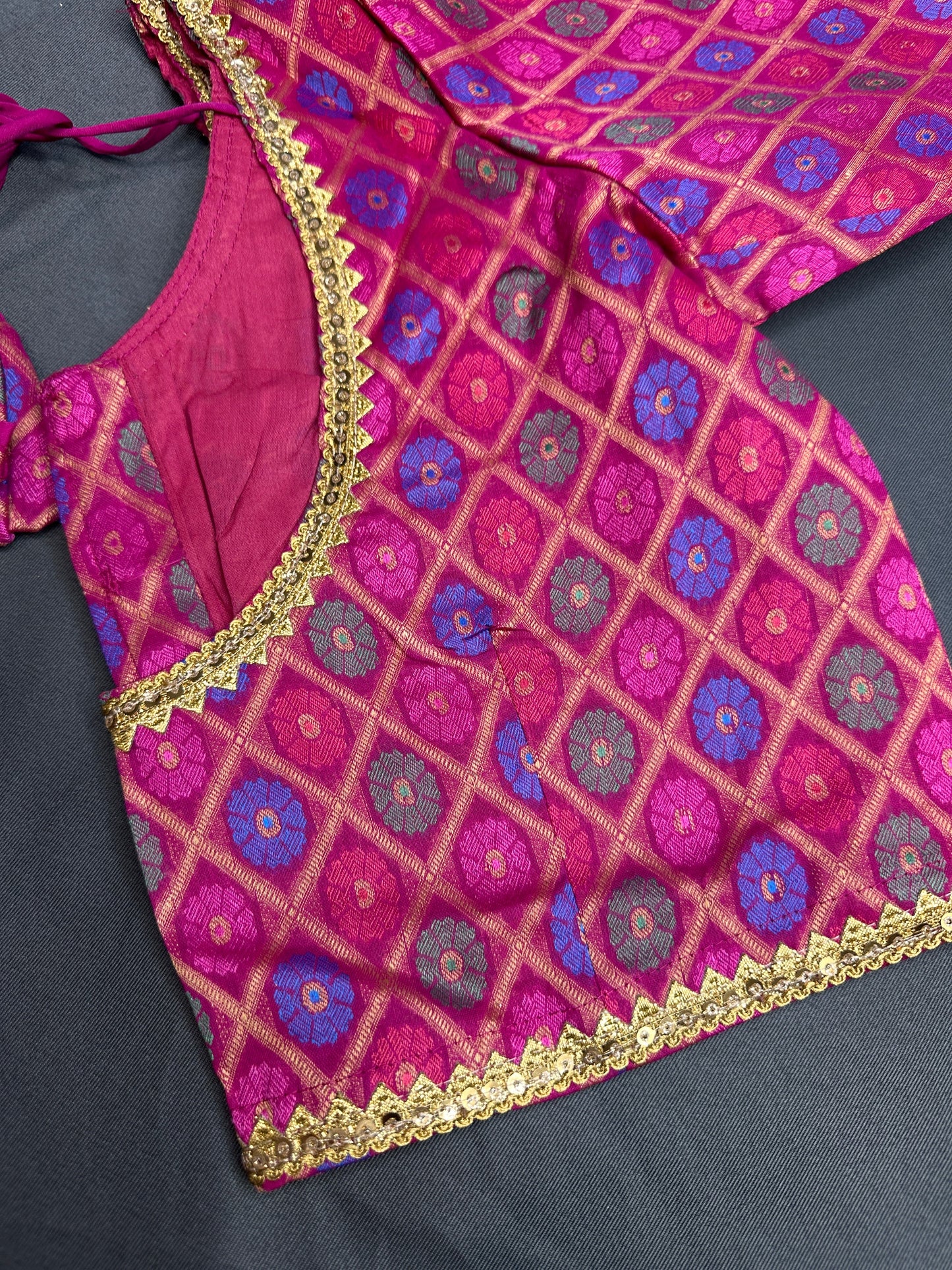 Pink Banarsi Blouse