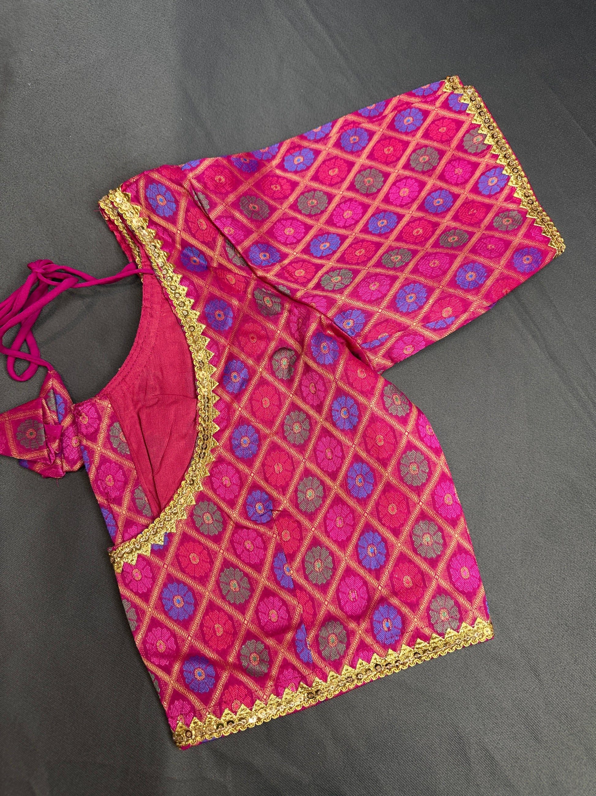 Pink Banarsi Blouse