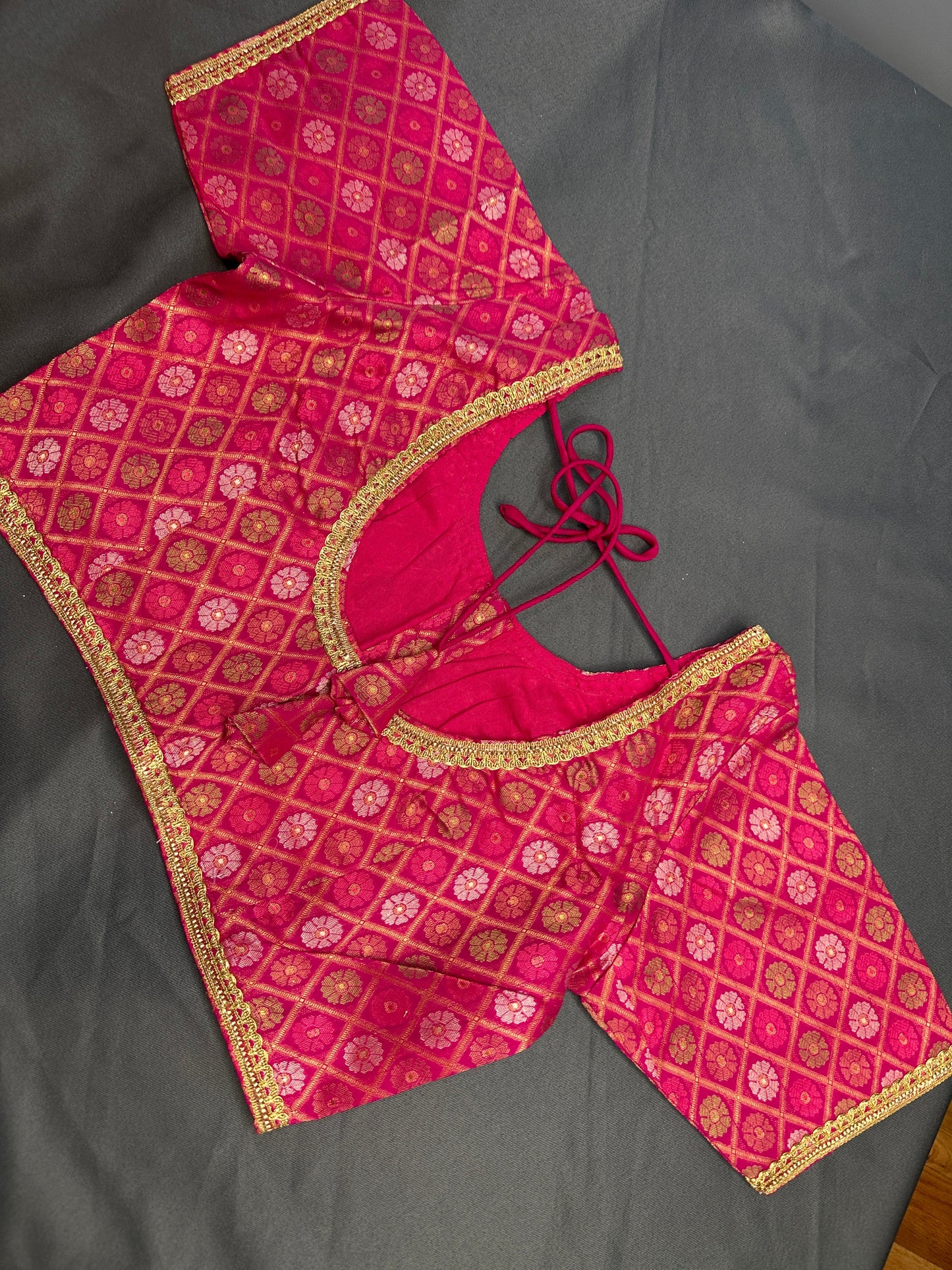 Pink Banarsi Blouse