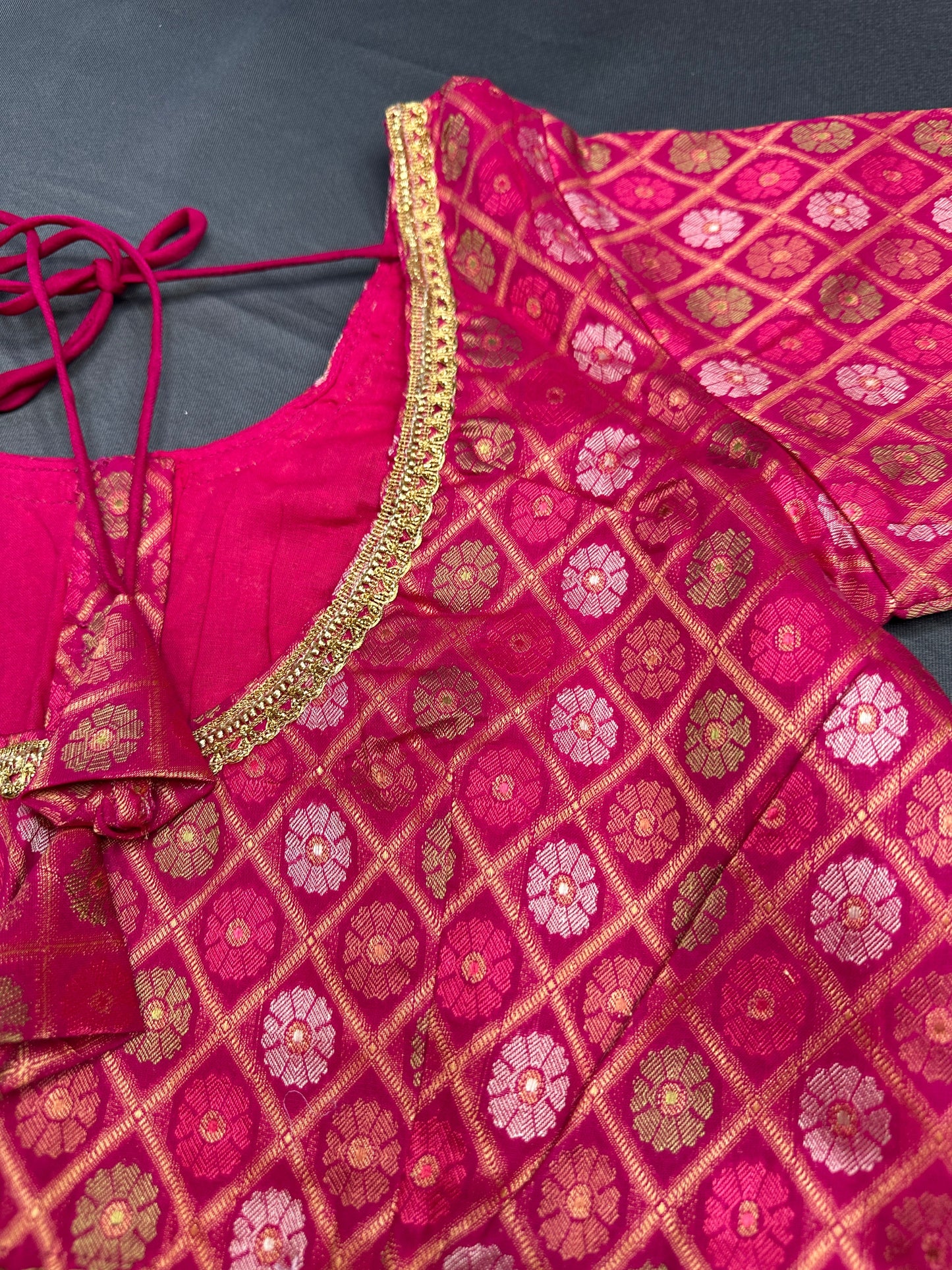 Pink Banarsi Blouse