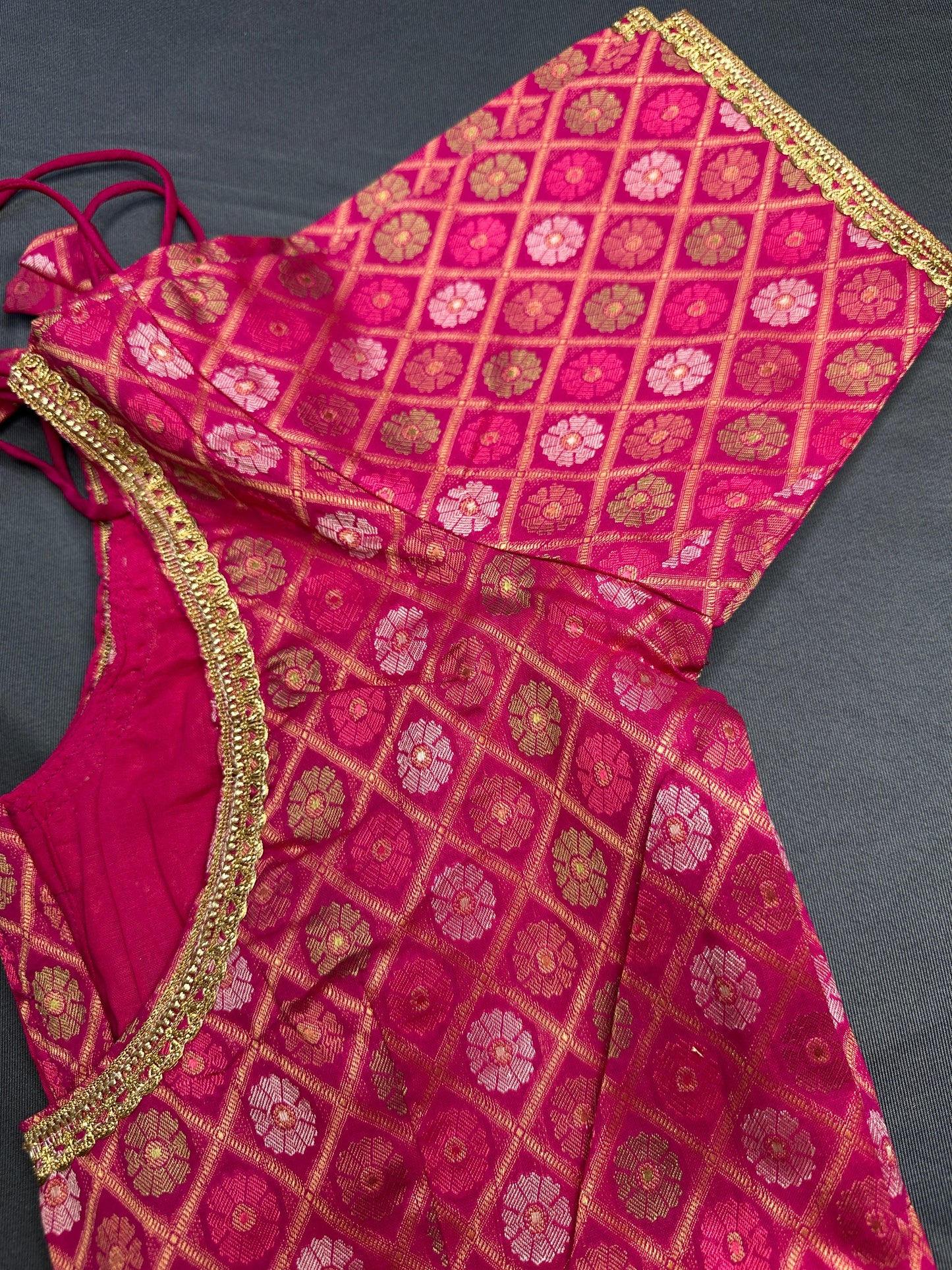 Pink Banarsi Blouse
