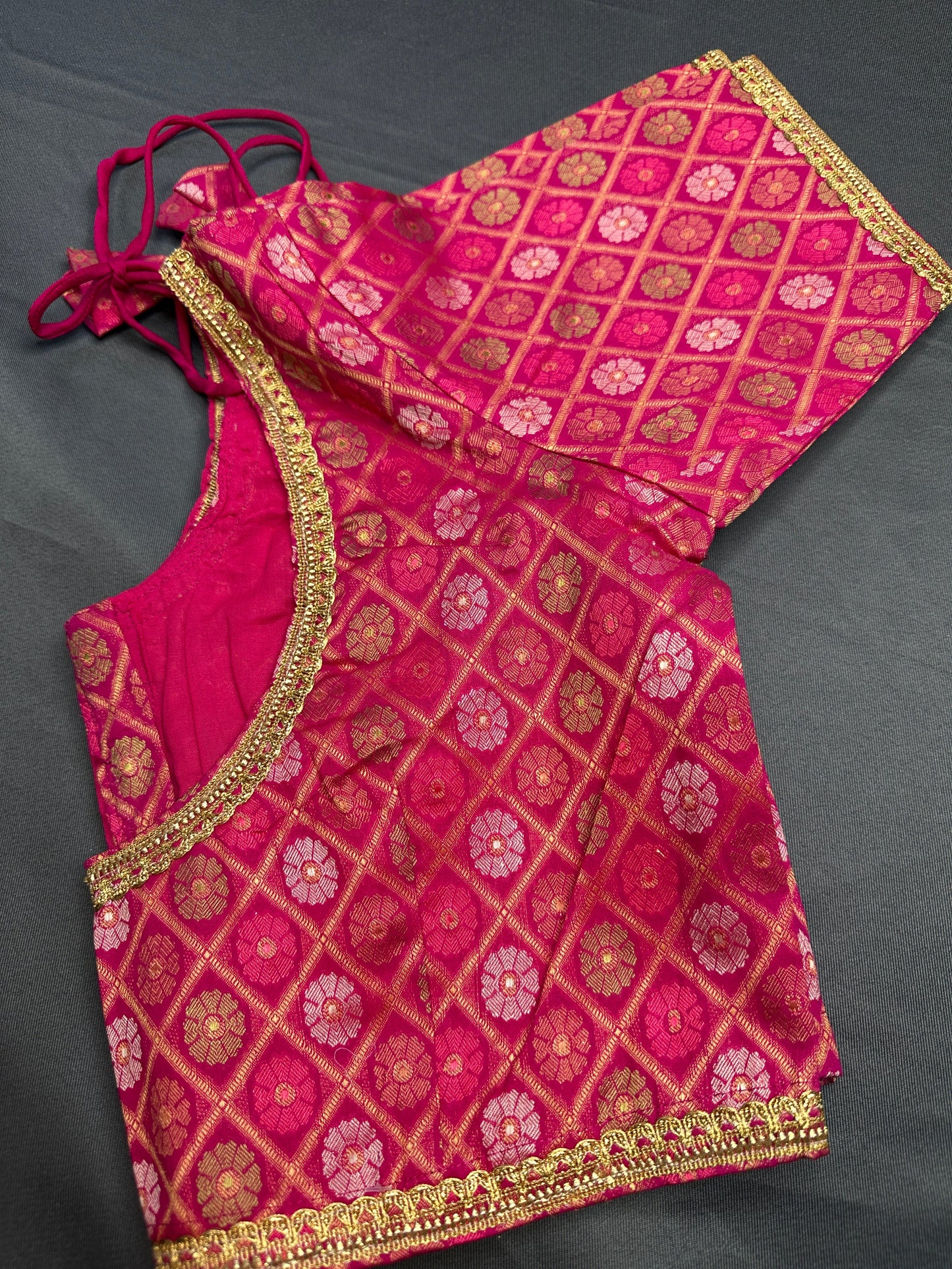 Pink Banarsi Blouse