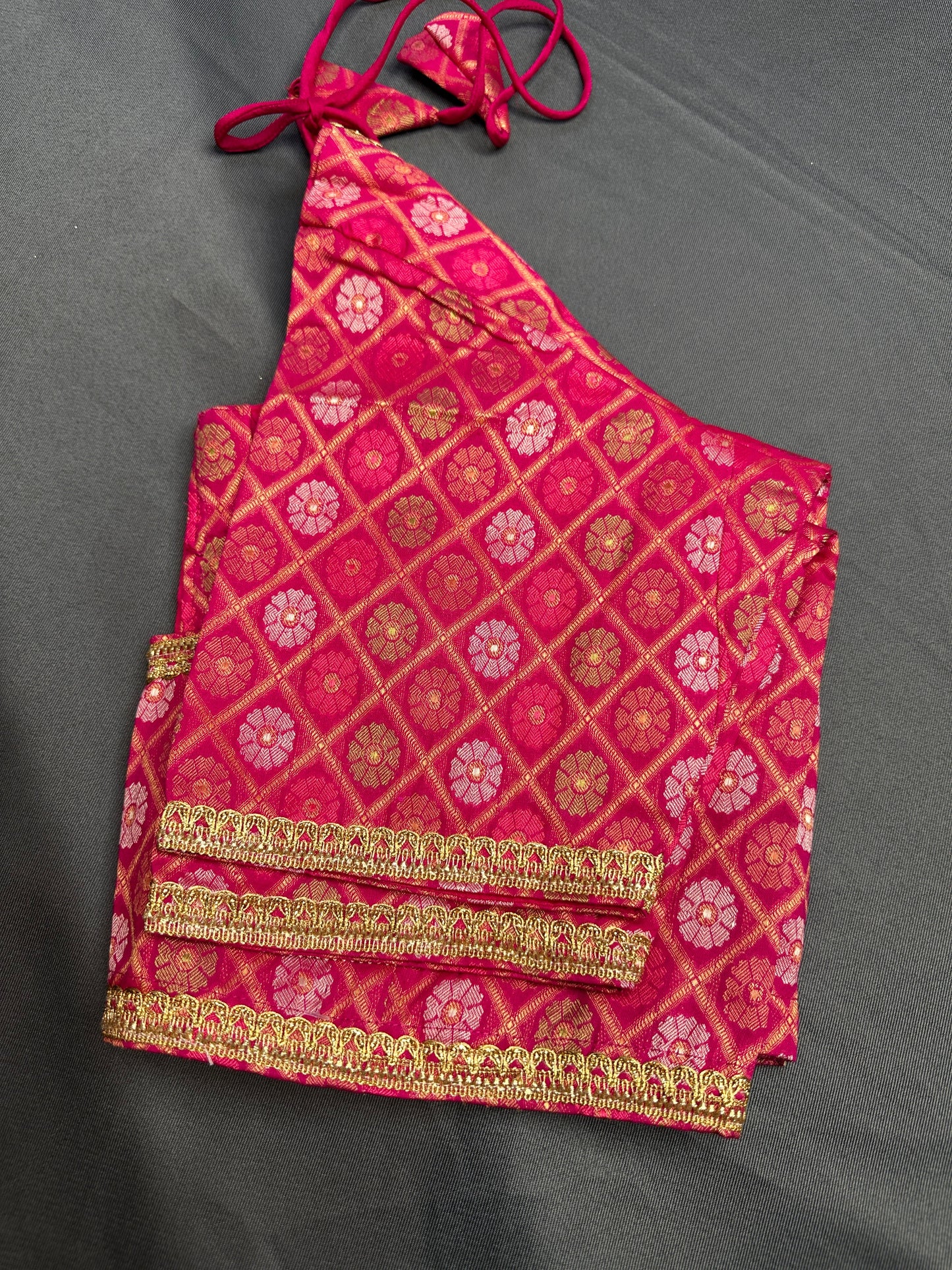 Pink Banarsi Blouse