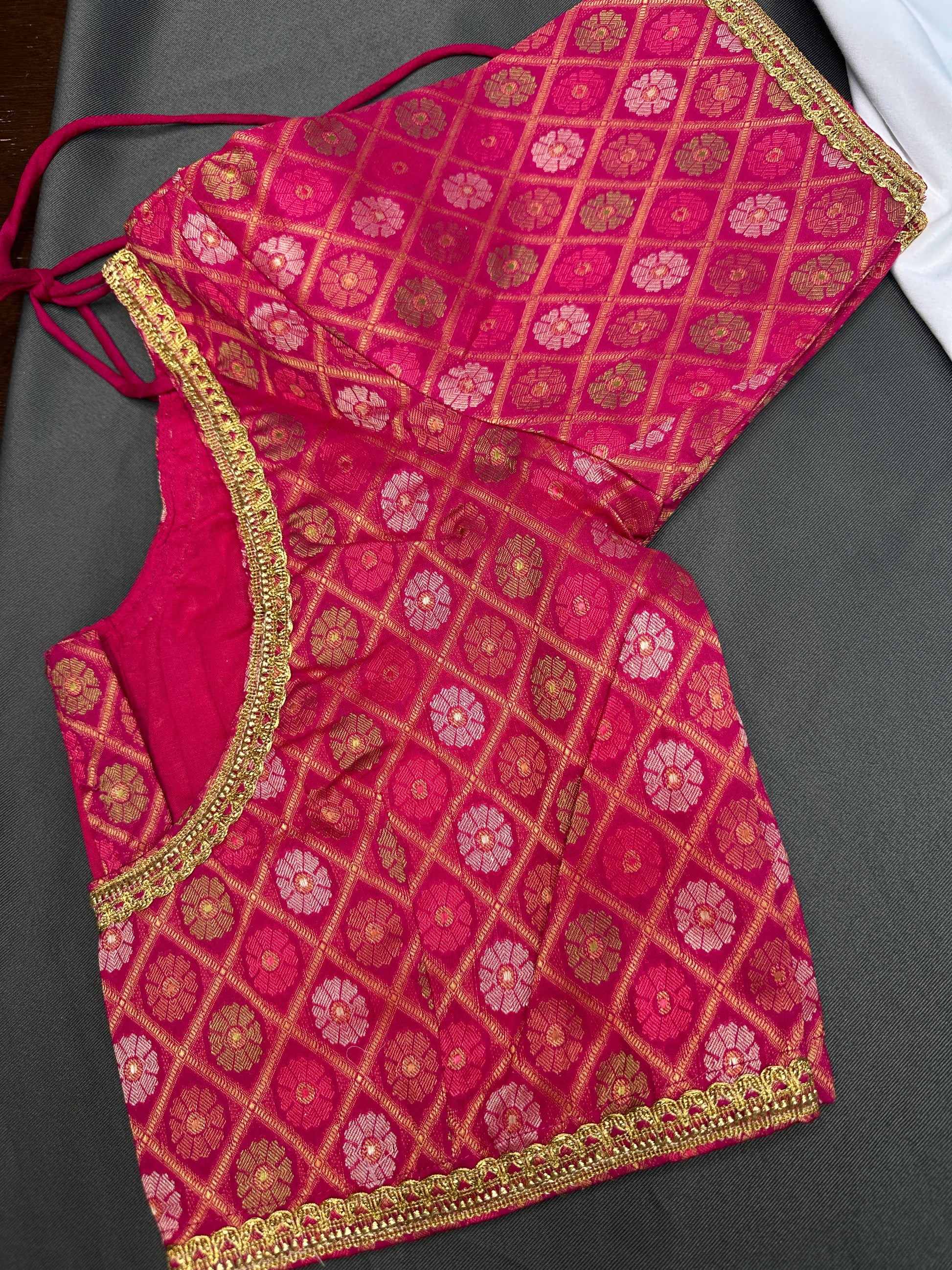Pink Banarsi Blouse