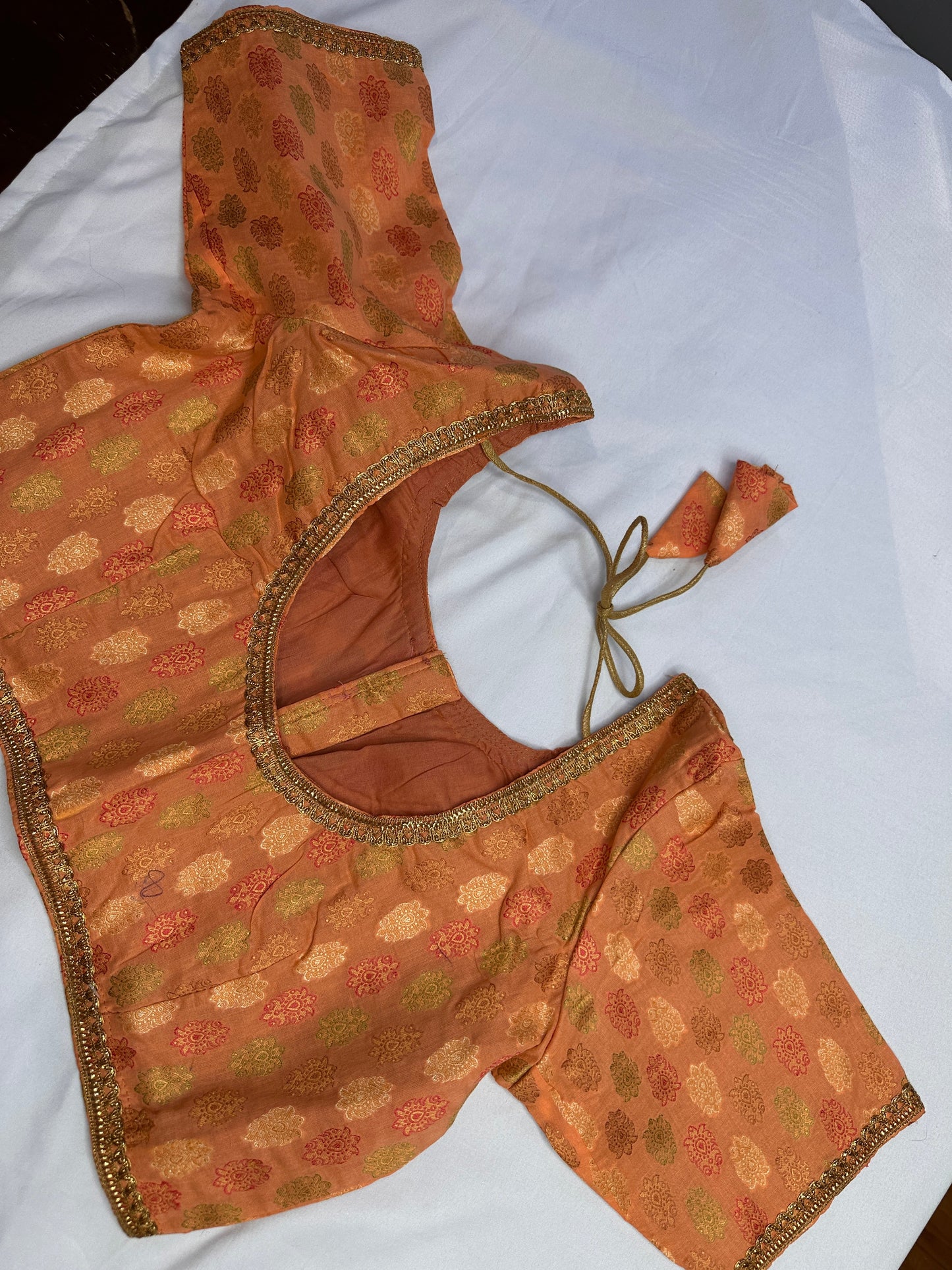 Peach Banarsi Blouse