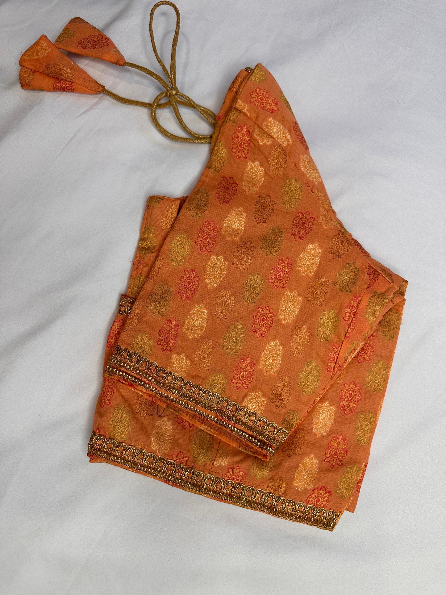 Peach Banarsi Blouse