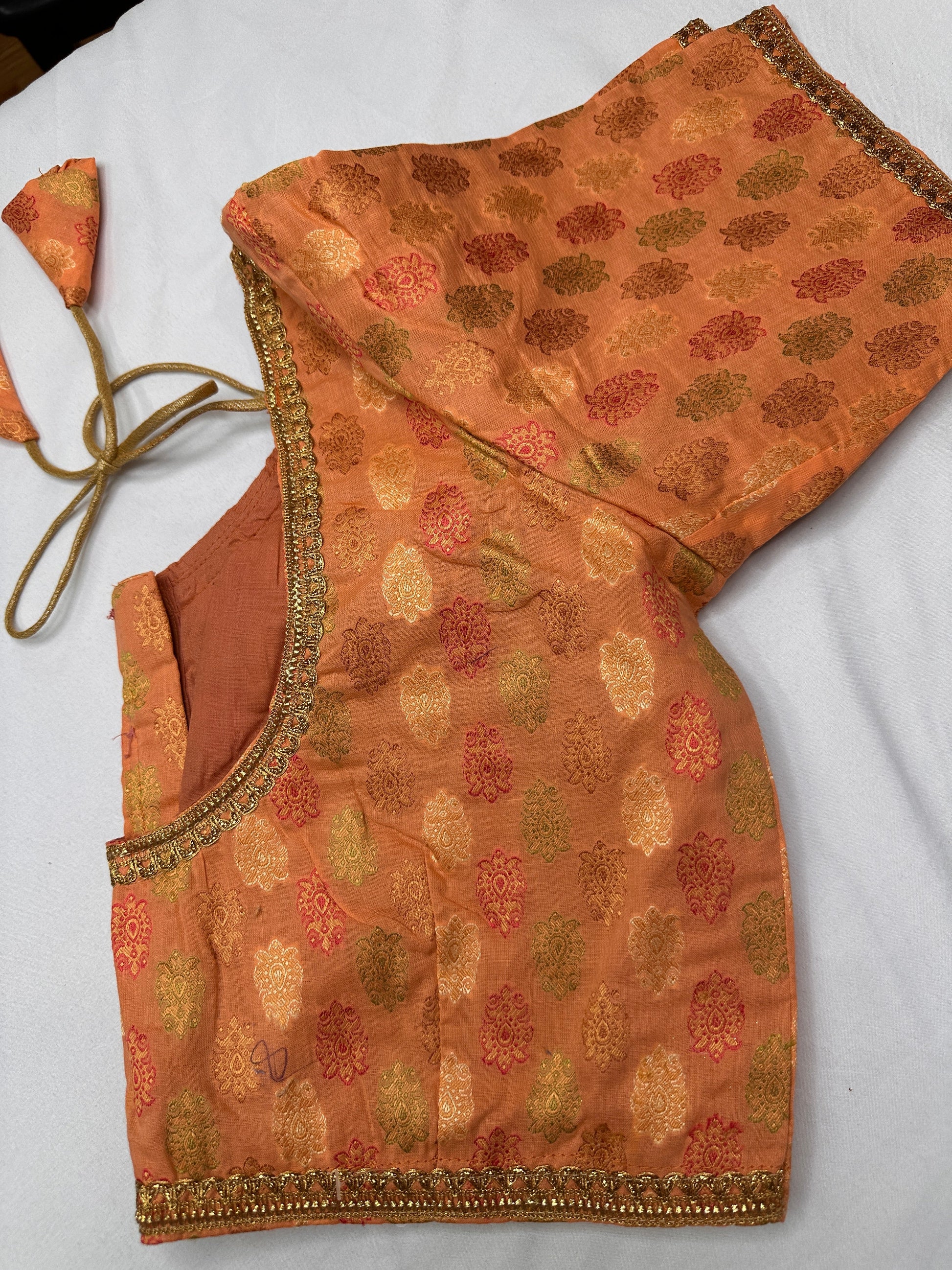 Peach Banarsi Blouse