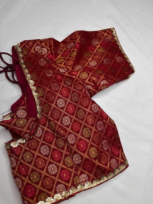 Banarsi Red Blouse