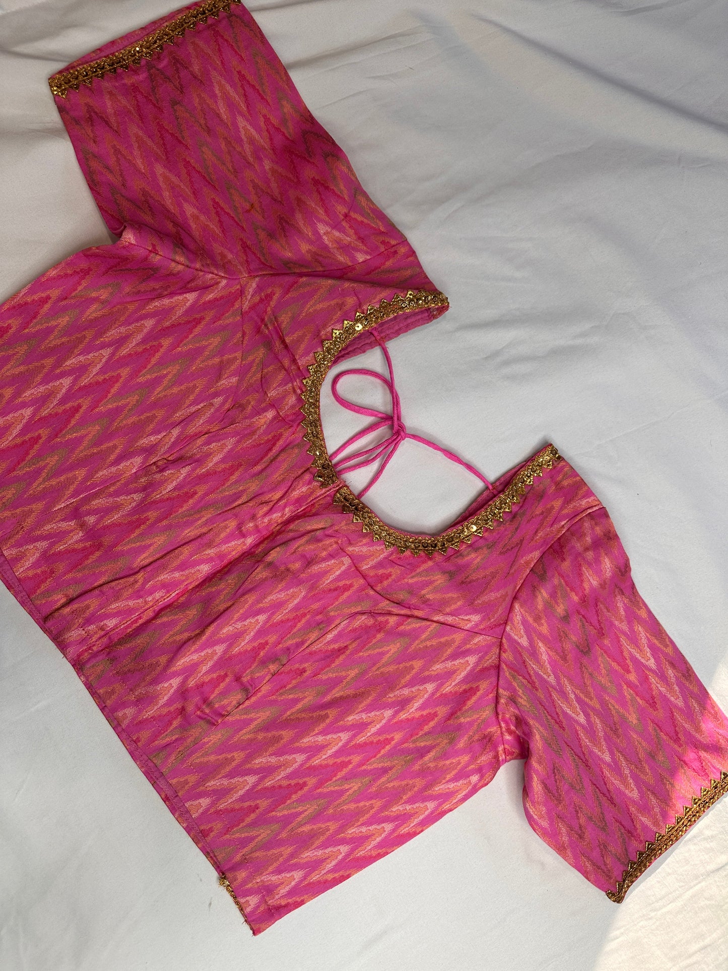 Pink Banarsi Blouse