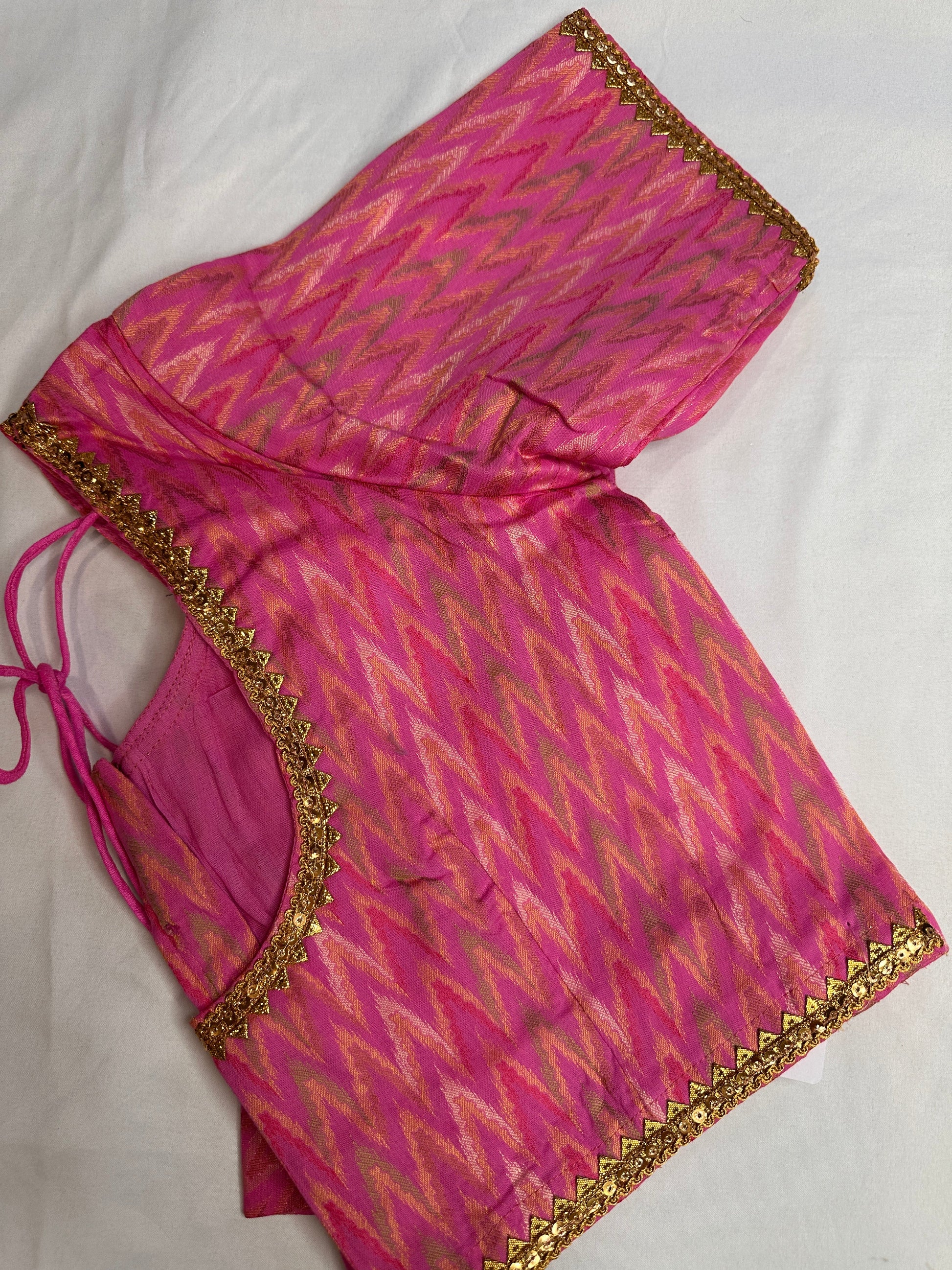 Pink Banarsi Blouse
