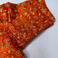 Orange Embroidery  Work Blouse