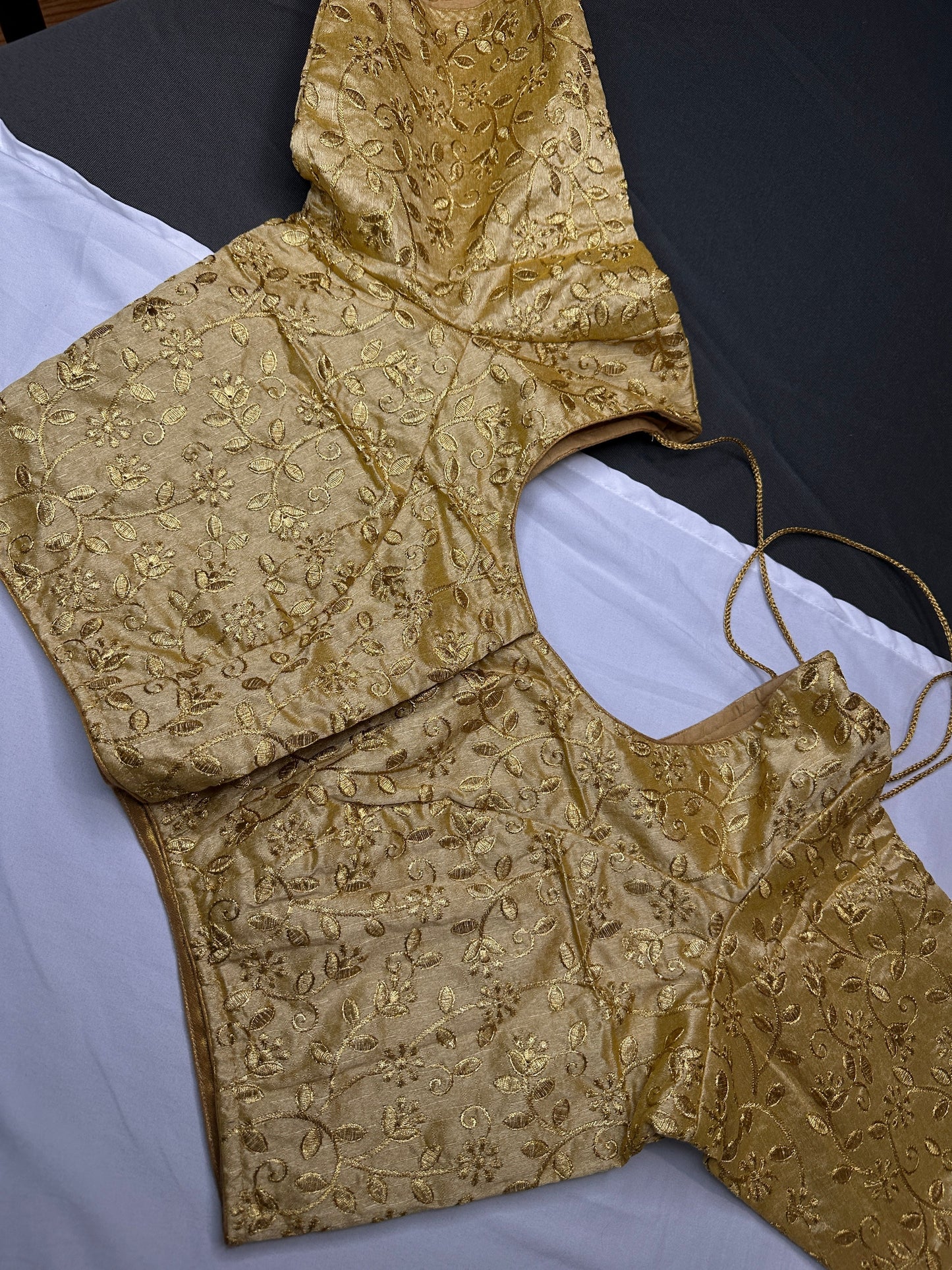 Embroidery Golden Blouse