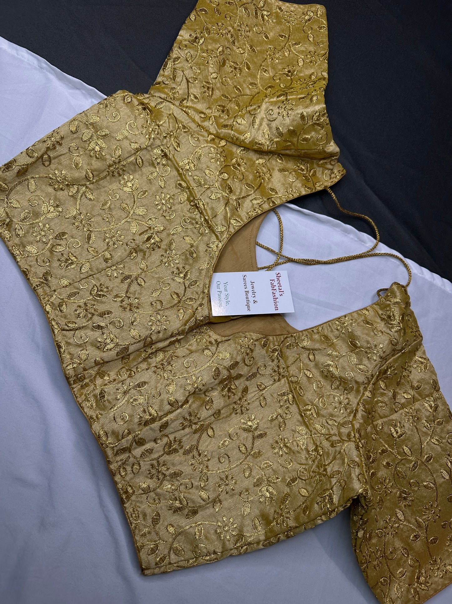 Embroidery Golden Blouse