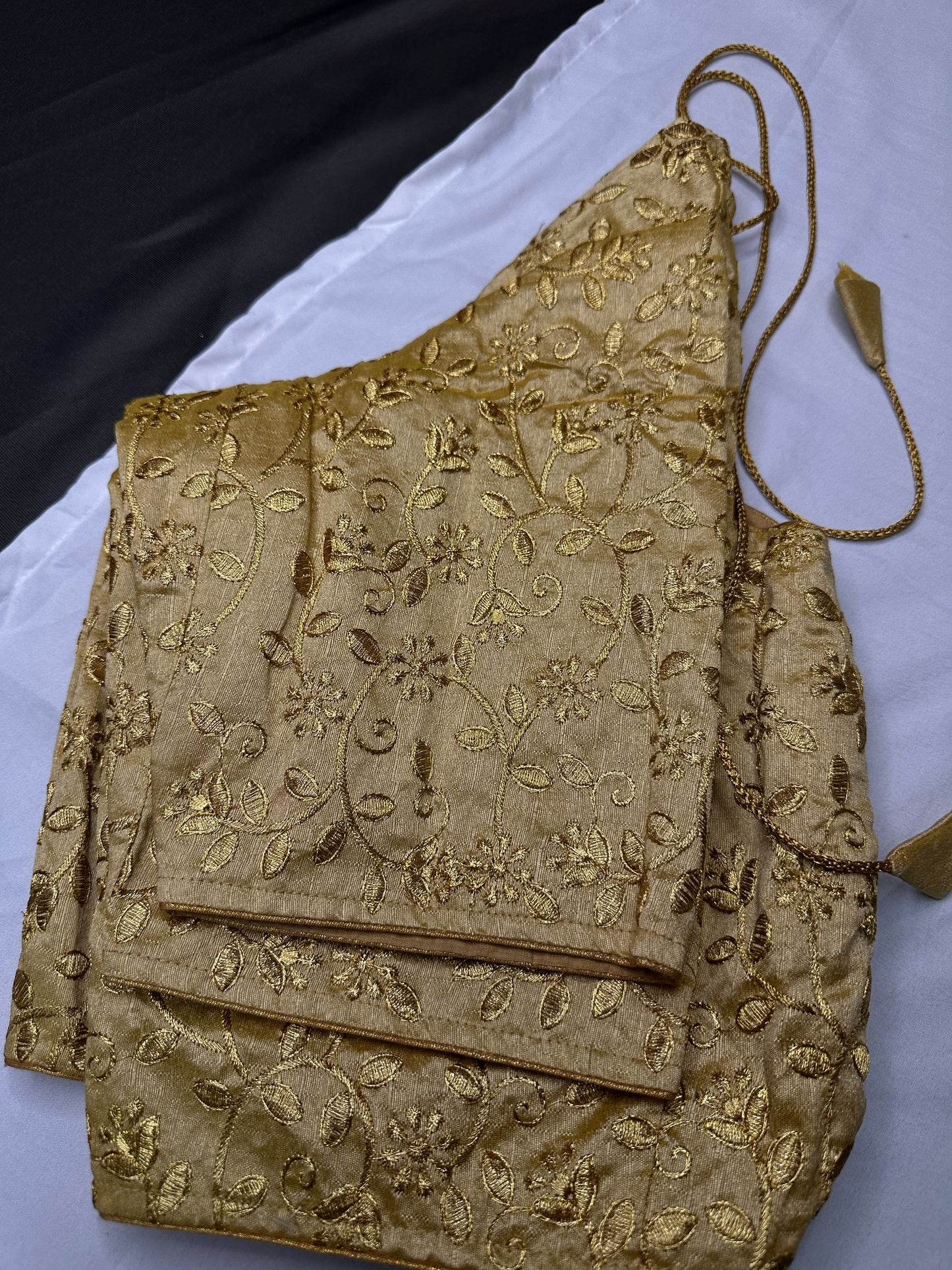 Embroidery Golden Blouse
