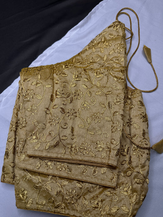 Embroidery Golden Blouse
