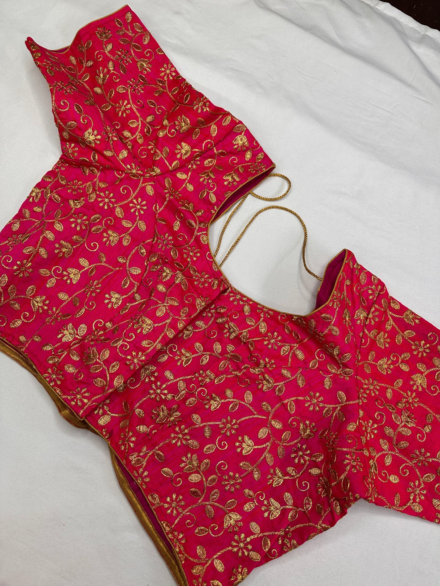 Pink Embroidery  Work Blouse