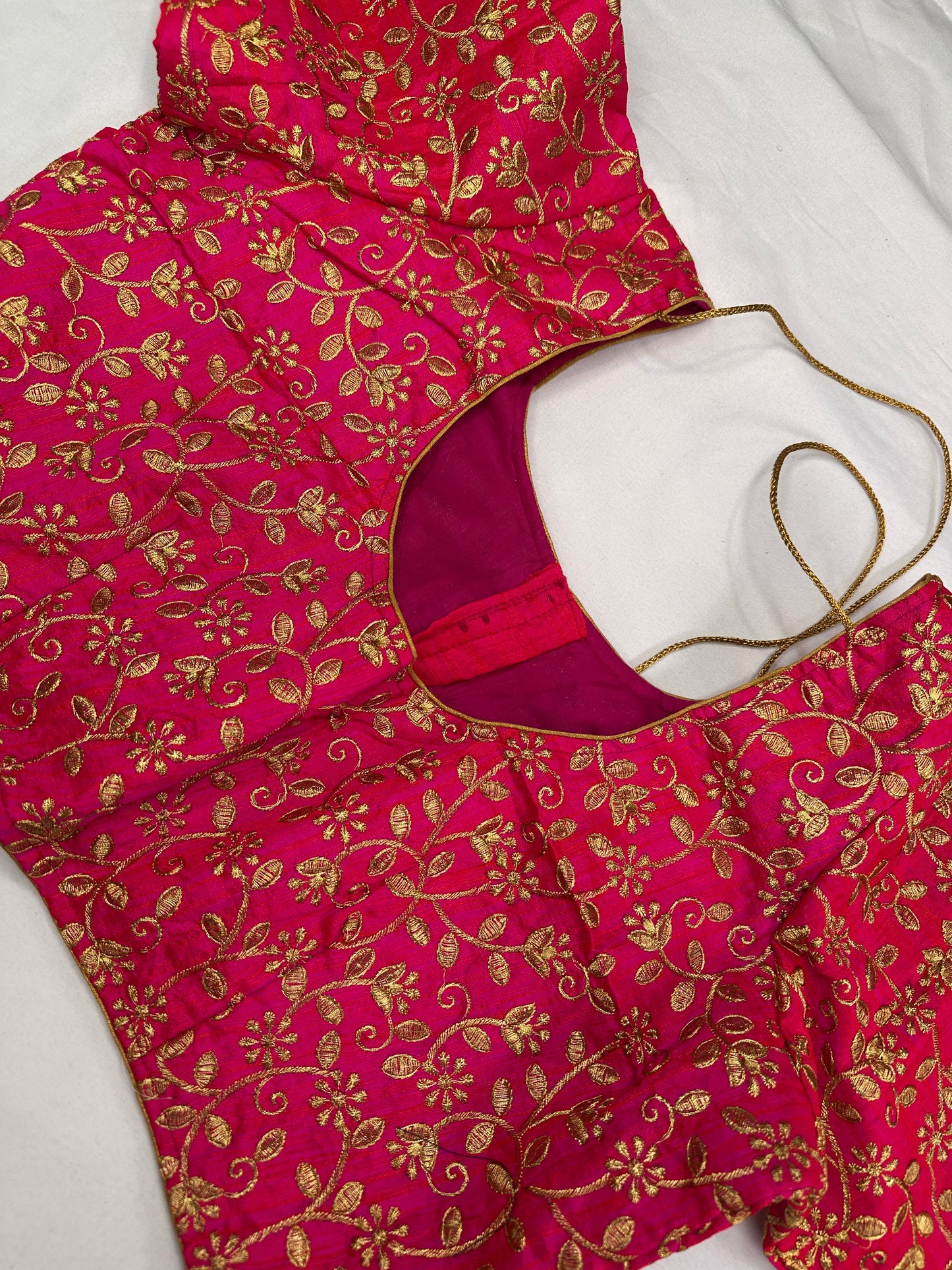 Pink Embroidery  Work Blouse