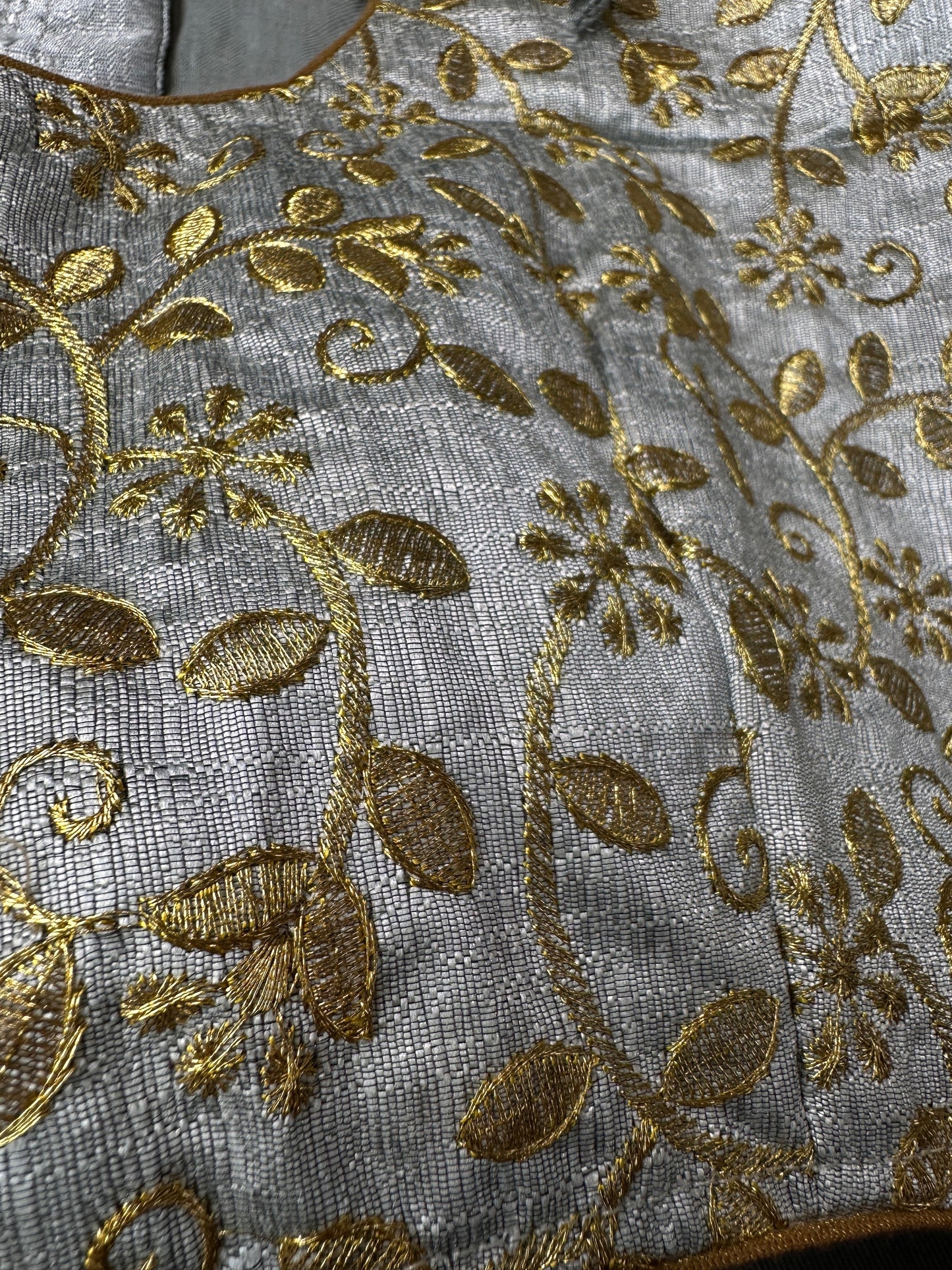 Embroidery Silver Gold Blouse