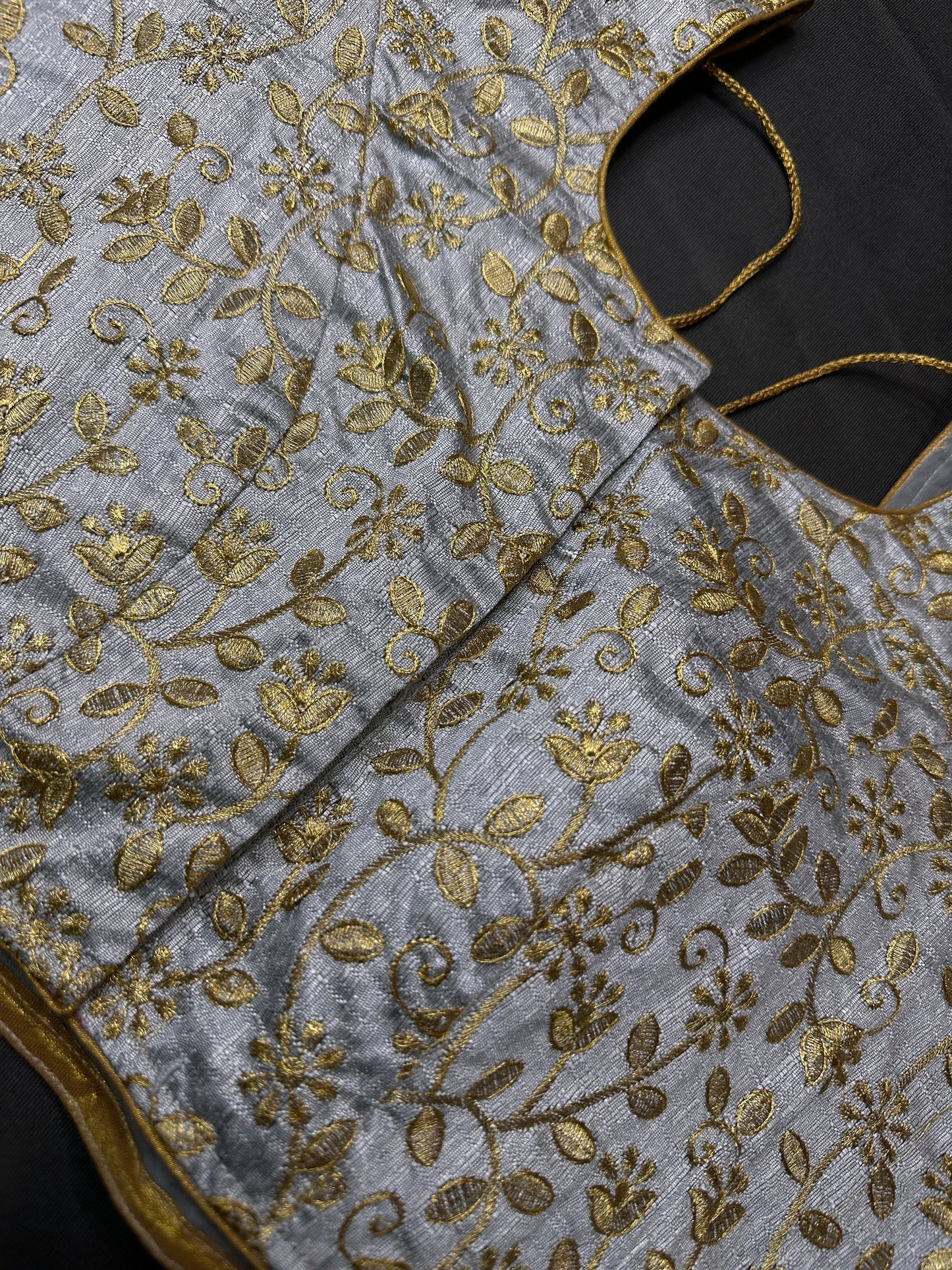 Embroidery Silver Gold Blouse