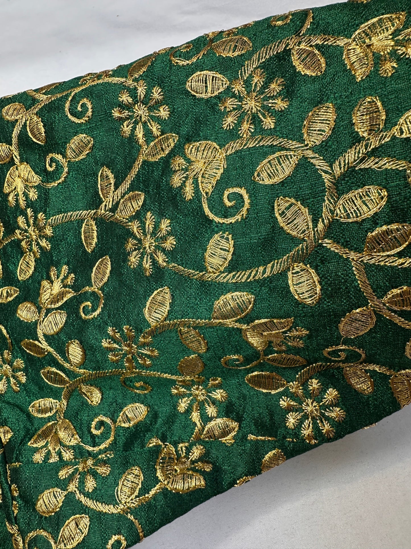 Green Embroidery  Work Blouse