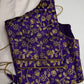Purple Embroidery  Work Blouse