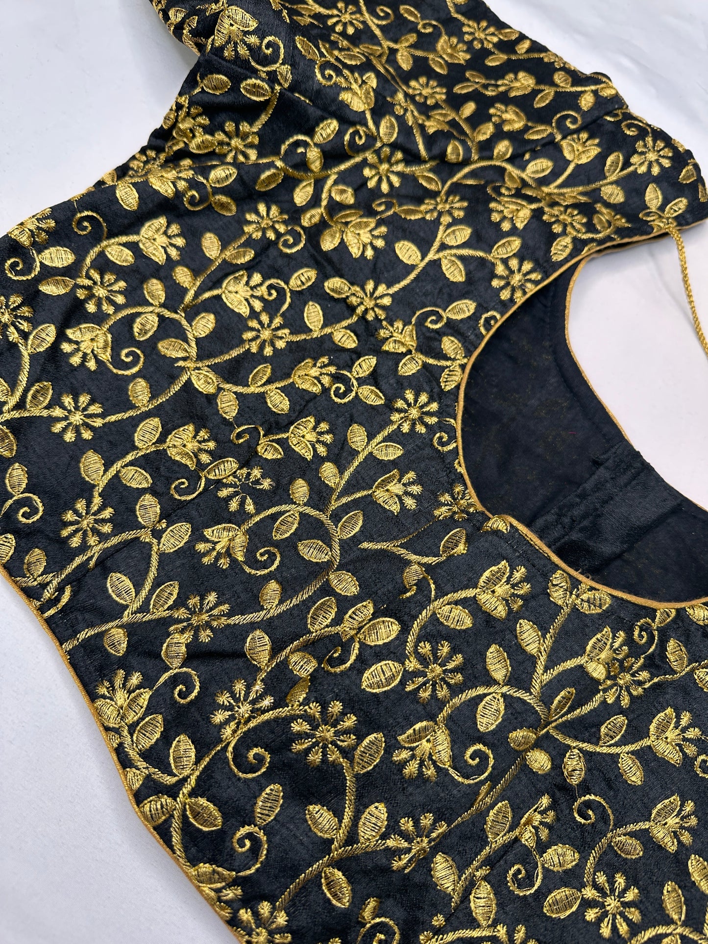 Black Embroidery  Work Blouse
