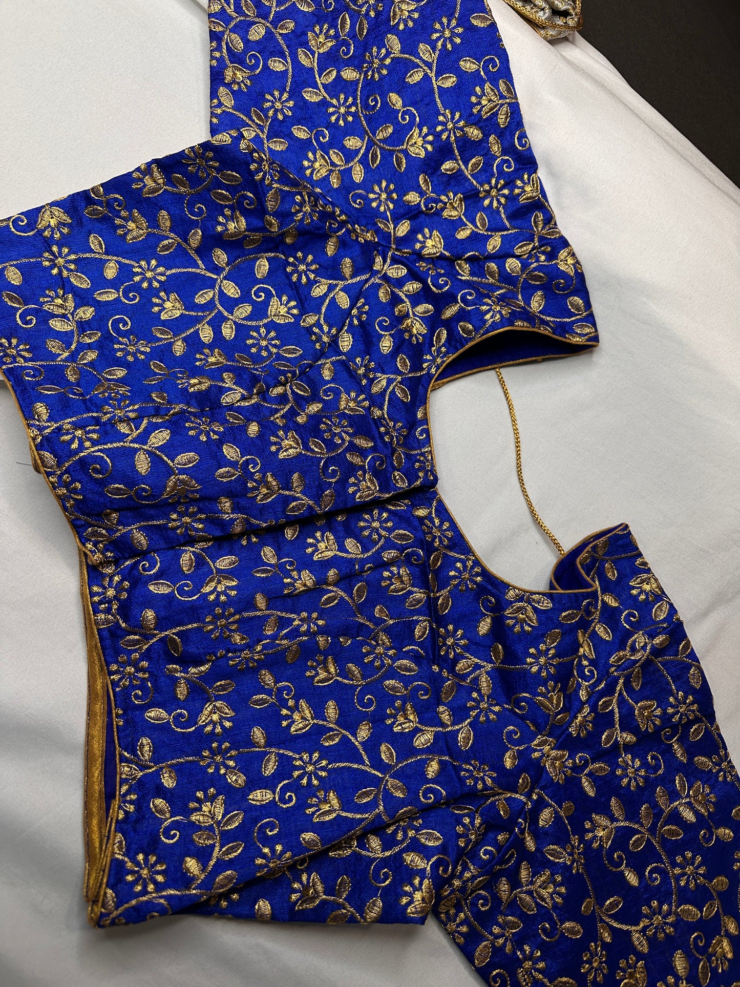 Blue Embroidery Blouse