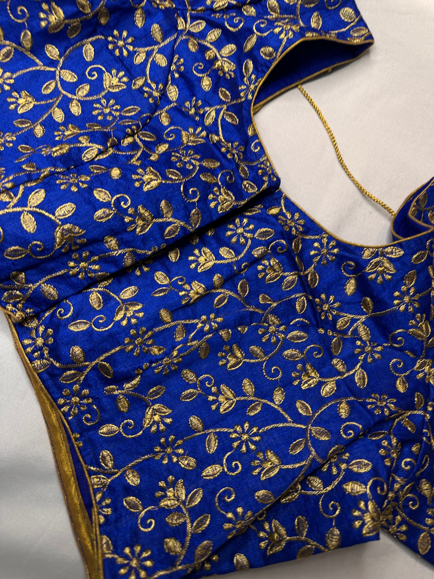 Blue Embroidery Blouse