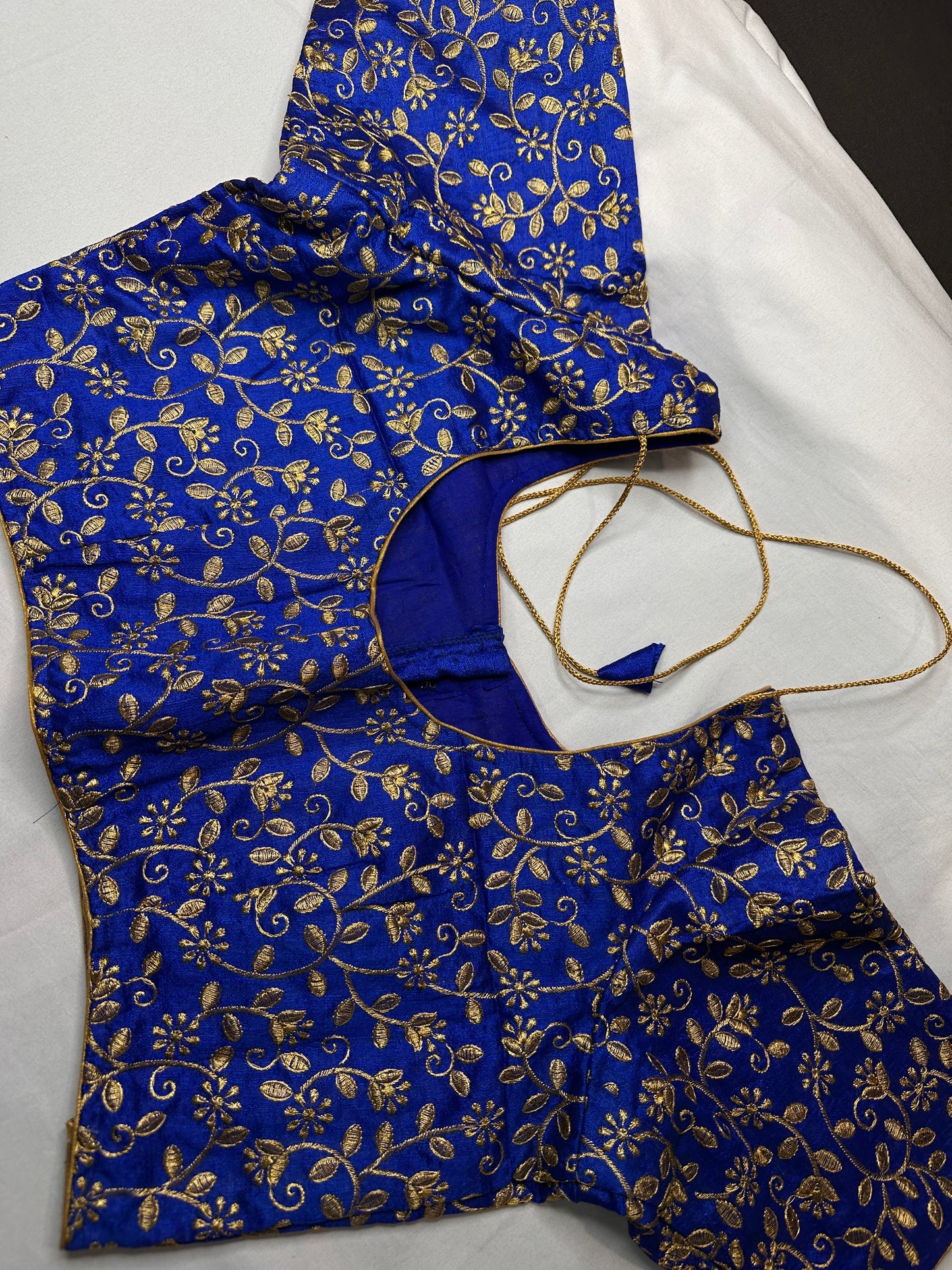 Blue Embroidery Blouse
