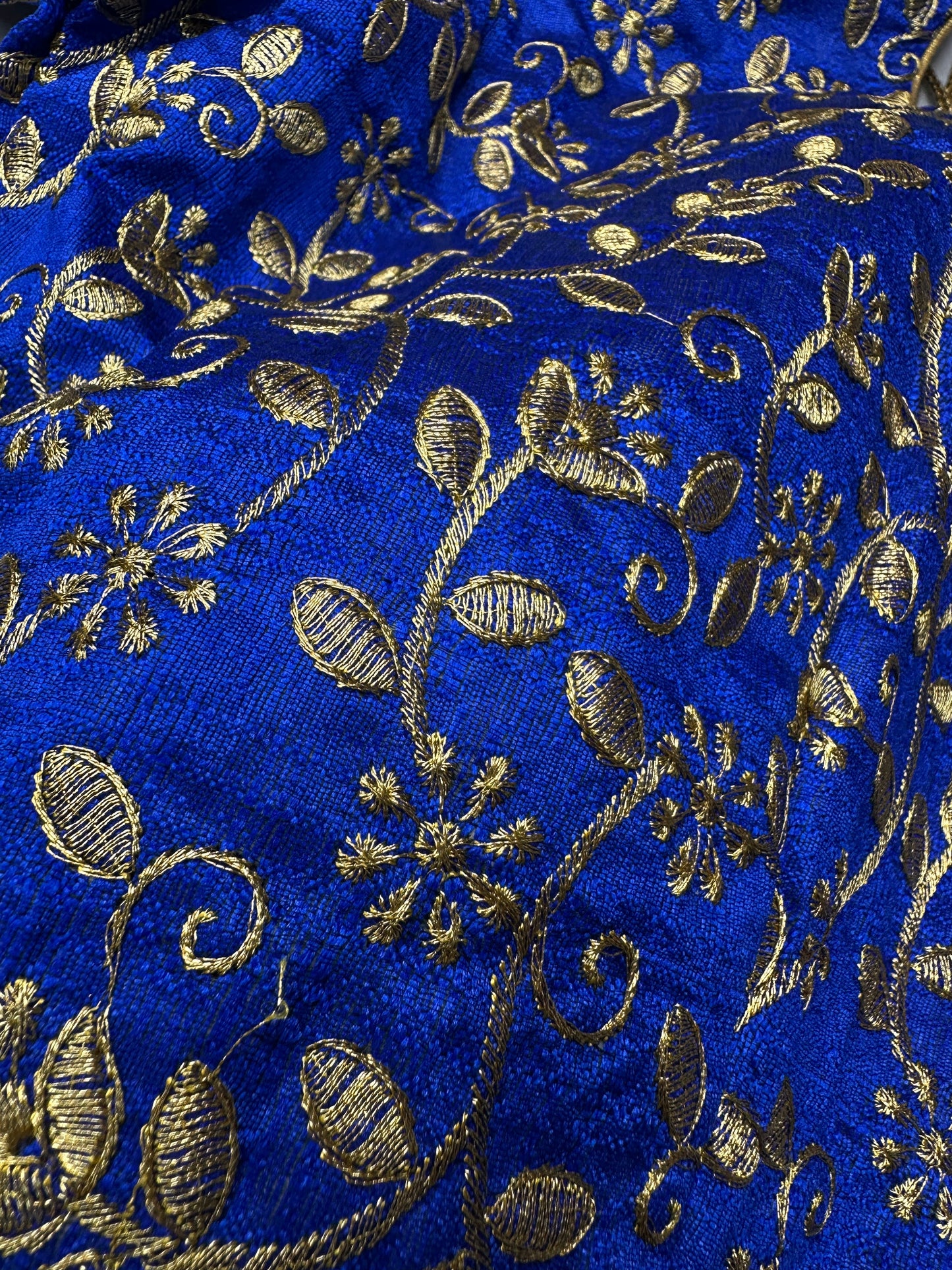Blue Embroidery Blouse