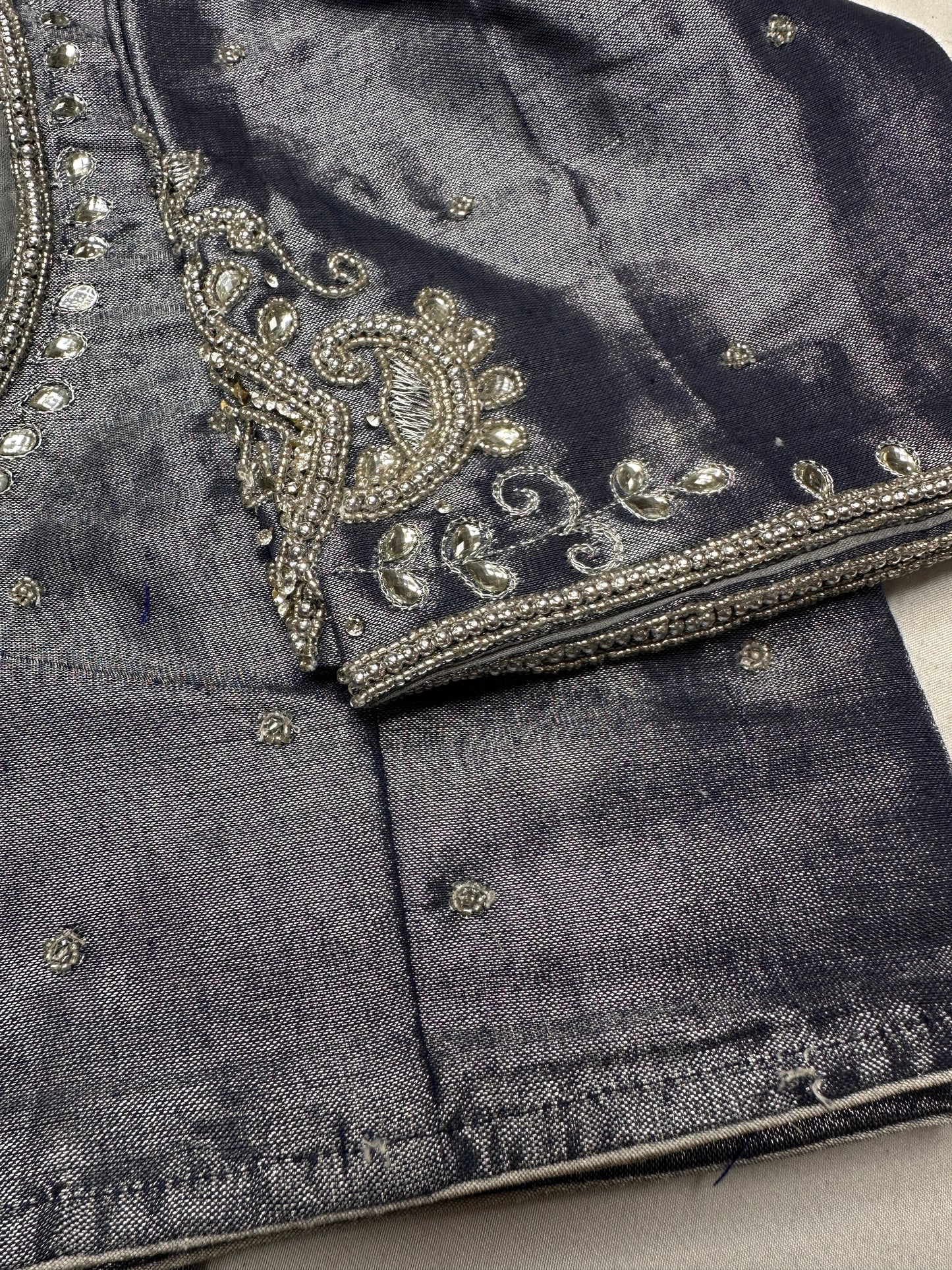 Grey Tissue Blouse