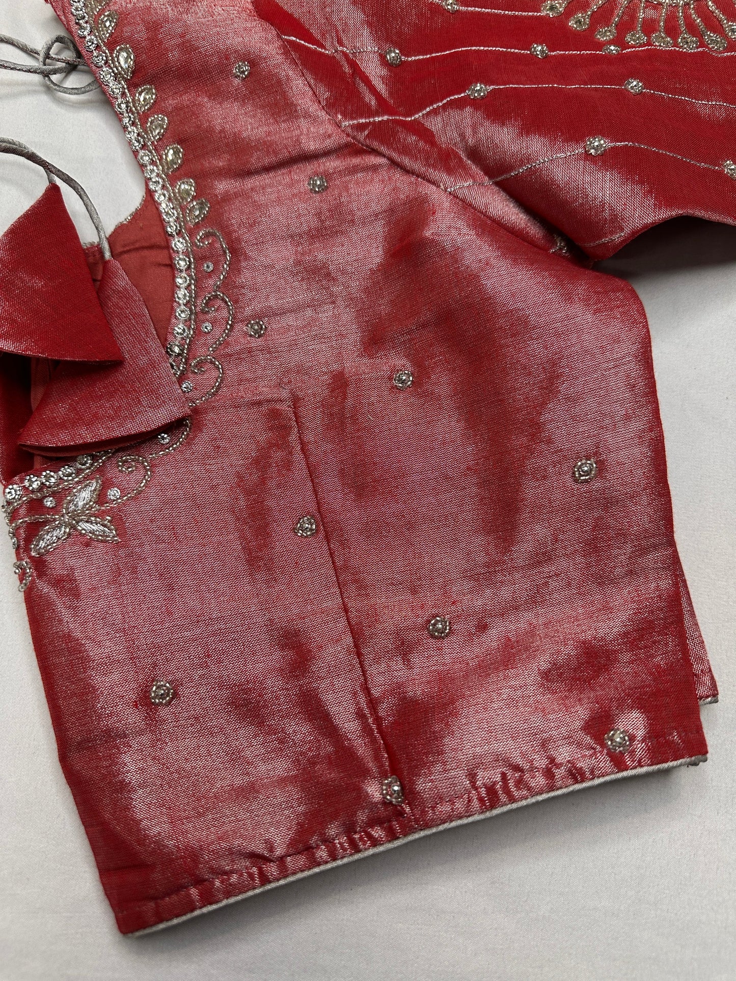 Pink Silver Tissue Blouse