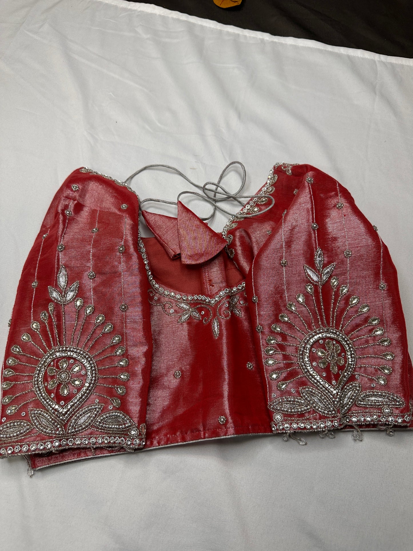 Pink Silver Tissue Blouse