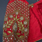 Red Maggam Aari Blouse