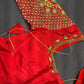 Red Maggam Aari Blouse