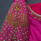 Pink Maggam Aari Work Blouse