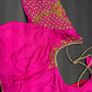 Pink Maggam Aari Work Blouse