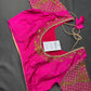 Pink Maggam Aari Work Blouse