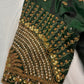 Green Maggam Aari Work Blouse