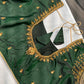 Green Maggam Aari Work Blouse