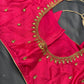 Pink Maggam Aari Work Blouse