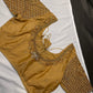 Brownish Gold Maggam Blouse