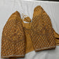 Brownish Gold Maggam Blouse
