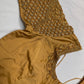 Brownish Gold Maggam Blouse